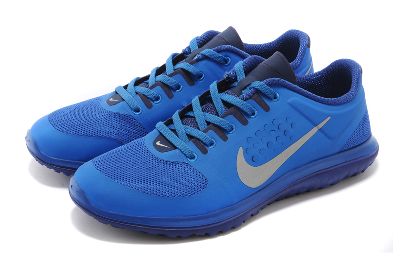 Nike FS Lite running sans chaussures gris bleu fonce (4)